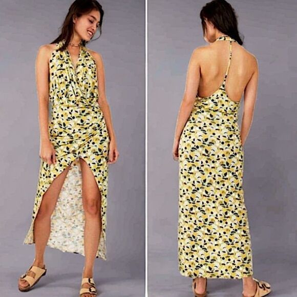 NWT Free People Daria Halter Maxi Dress - Picture 1 of 16